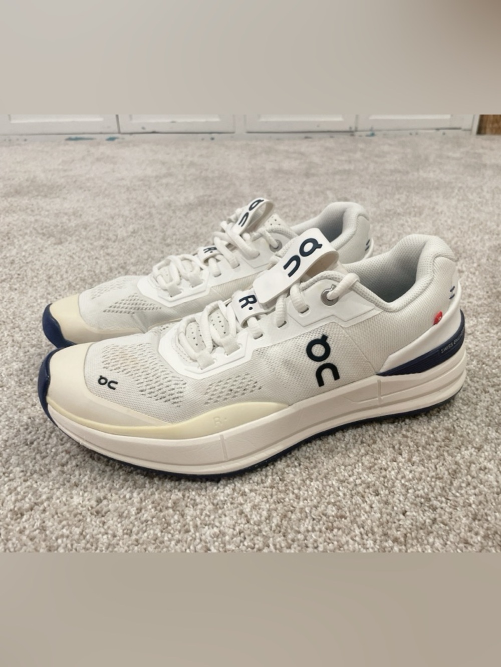 ON Mens THE ROGER Pro Tennis Shoes White Indigo men’s size 7.5 Women’s size 9.5 - Picture 2 of 8